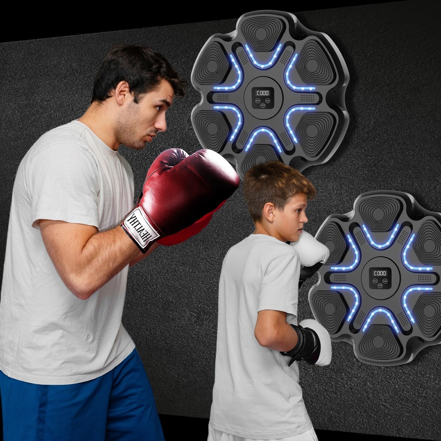 Music Boxing Machine | Stress Relief, Multiple Training Modes & Portable for Fitness Enthusiasts