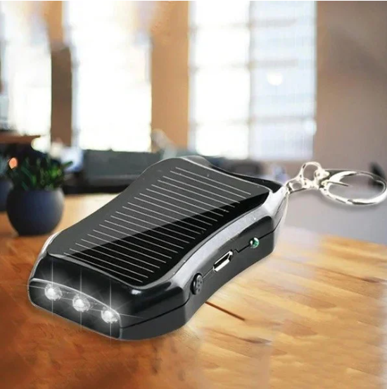 1200 mAh Solar Power Bank Schlüsselanhänger