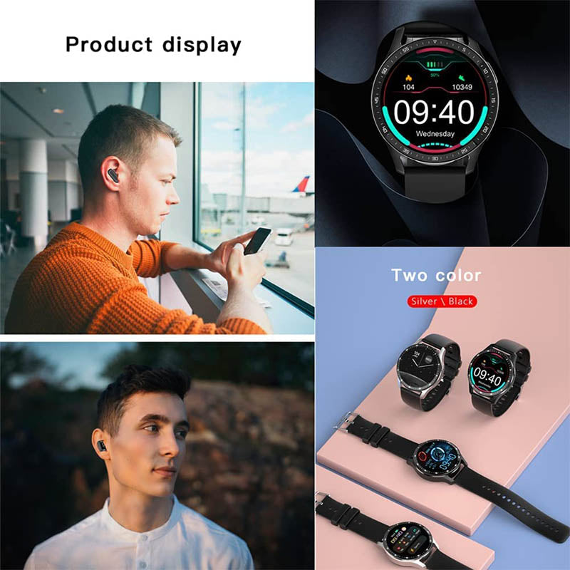 2-in-1 Smartwatch mit Ohrhörern