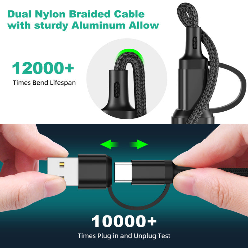 3 in 1 Ladekabel Multi USB Port