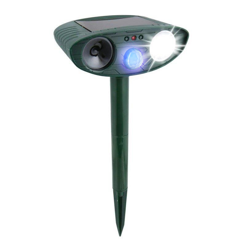 Ultrasonic Armadillo Repeller | Solar Powered, Waterproof & Chemical-Free for Effective Pest Control in Your Yard