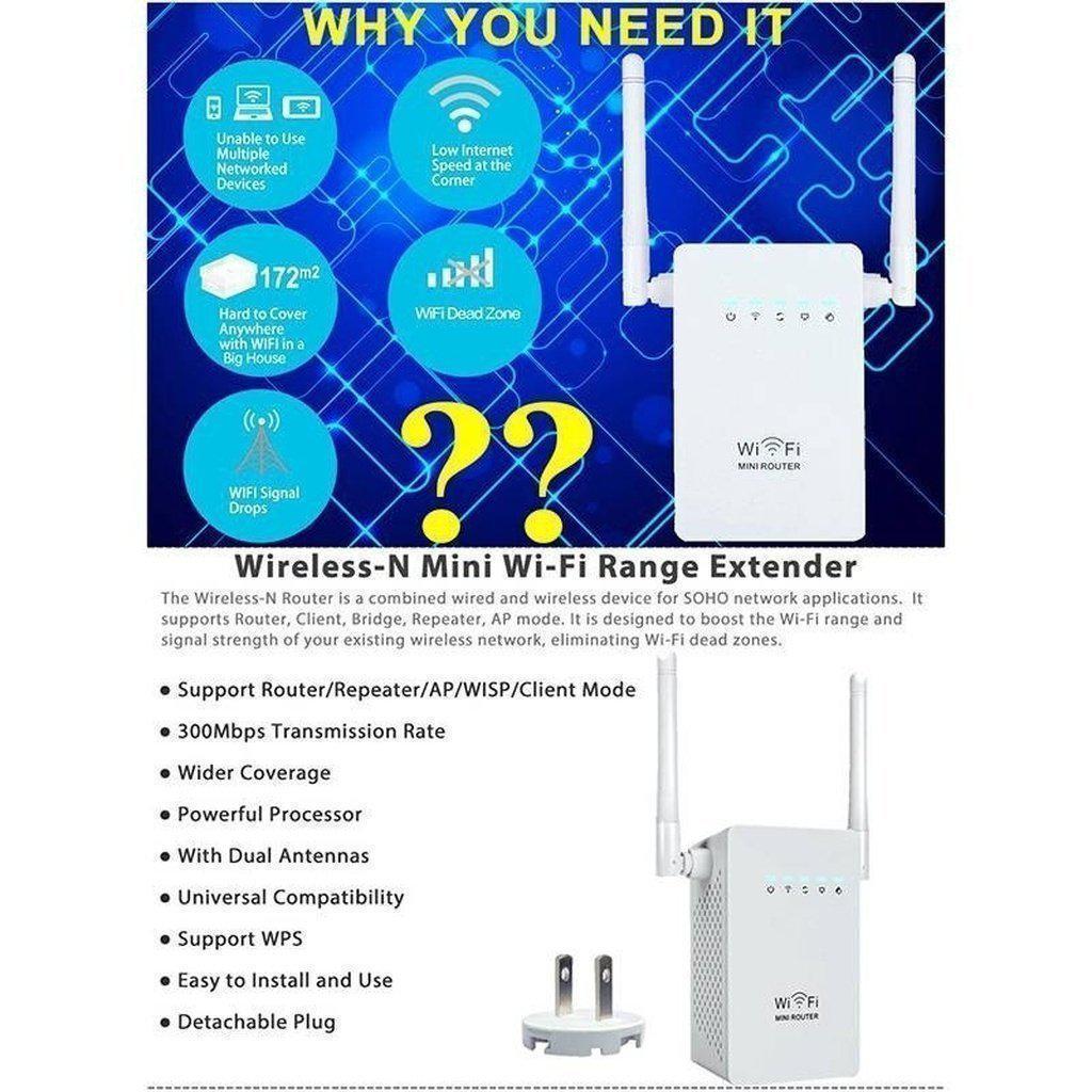 1200Mbps Dual Band 2.4/5G Wireless Reichweitenverlängerer WiFi