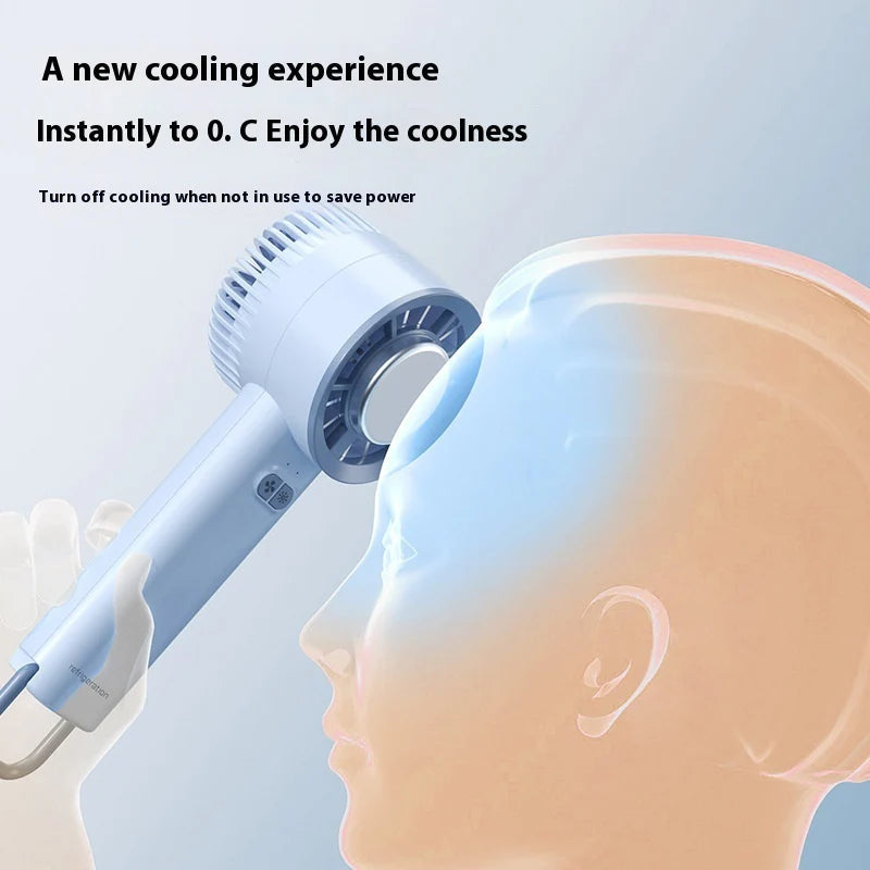 2024 Sommer Gadget Handheld Turbo Jet Ventilator Mini Tragbarer Eis kalter Ventilator Generation bürstenloser Motor Wind Hochgeschwindigkeitskanalventilatoren gewalttätiger Gebläse