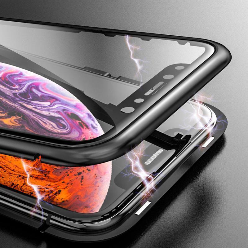 2019 Upgrade Magnetische Adsorption Doppelseitige iPhone Hülle
