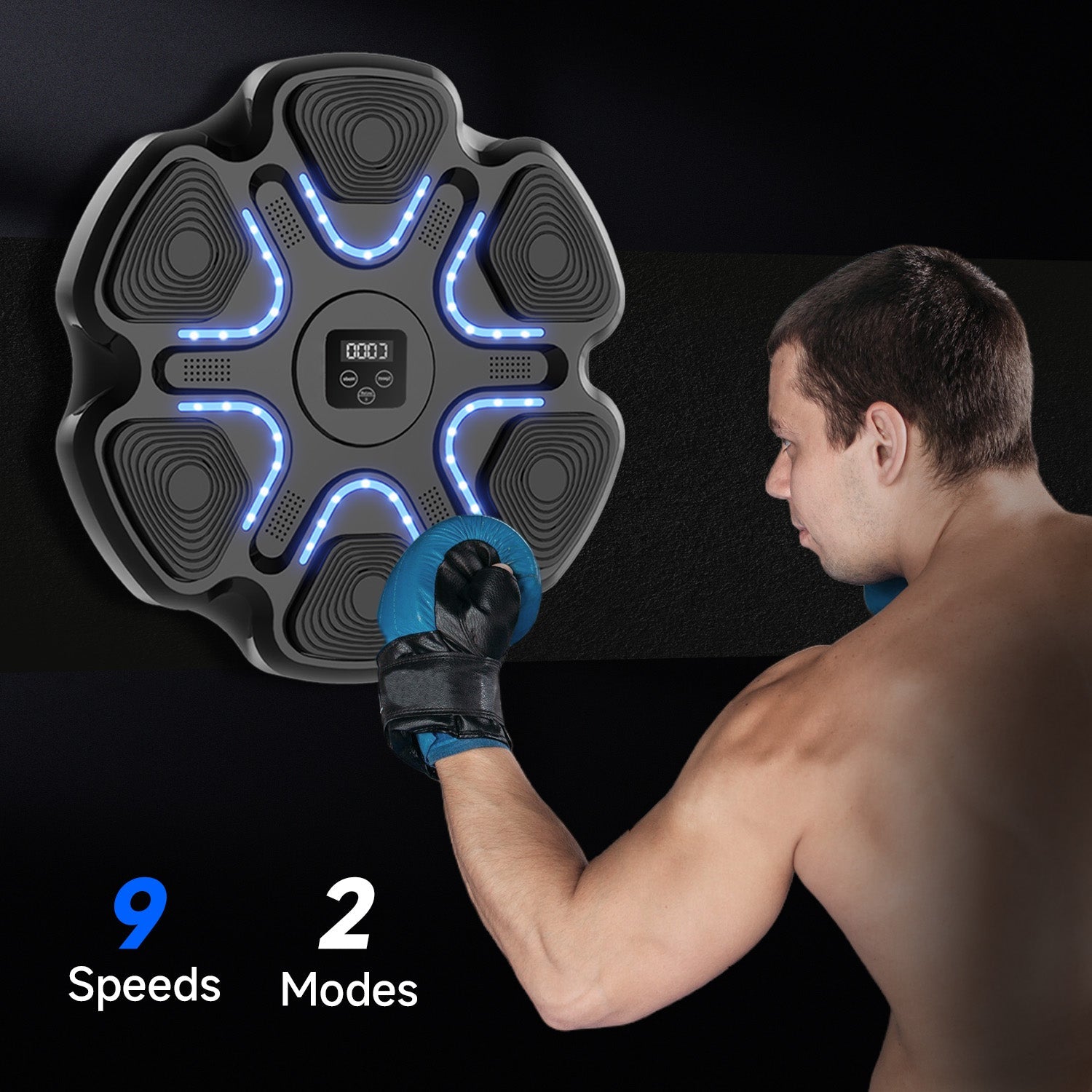 Music Boxing Machine | Stress Relief, Multiple Training Modes & Portable for Fitness Enthusiasts