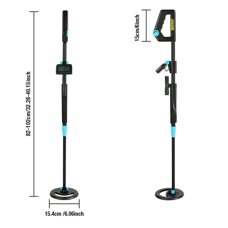 Underground Metal Detector Waterproof Portable Adjustable Length Metal Detector Gold Hunter