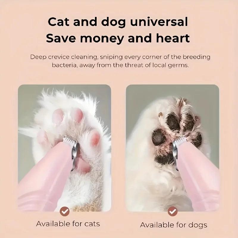 1 Stück Elektrische Haustier Clippers Katzen Hund Fußhaarschnitt USB-Aufladung Haustier Pfotenhaarschnitt Rasierer Grooming Maschine Haustier Produkte