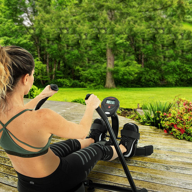 Verstellbares Rudergerät mit LCD – Kompakt & Leise für Zuhause