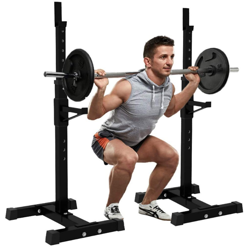 Verstellbares Squat Rack – Robuster Heimtrainer & Hantelständer
