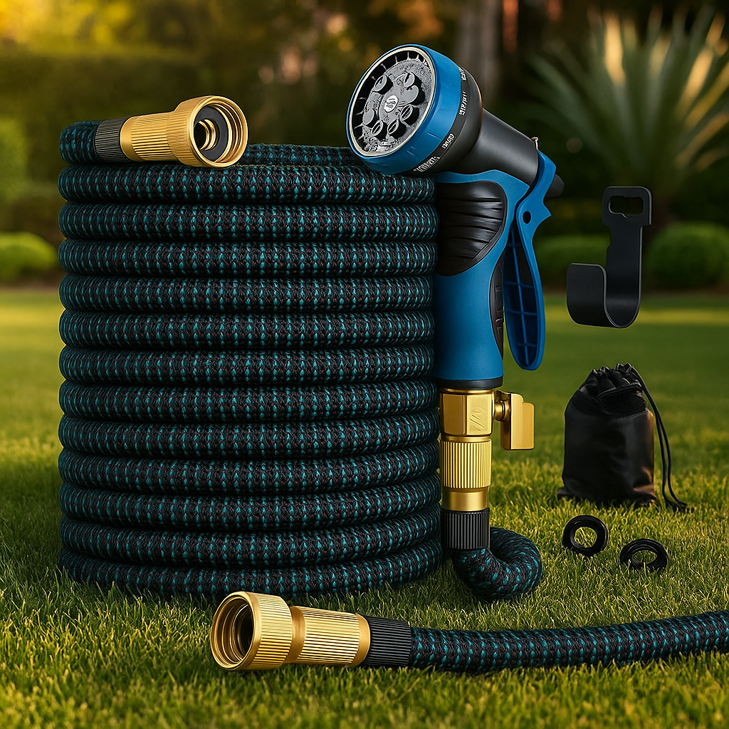 Expandable Garden Hose | Lightweight, Durable & Versatile for Watering, Car Washing, and Outdoor Cleaning