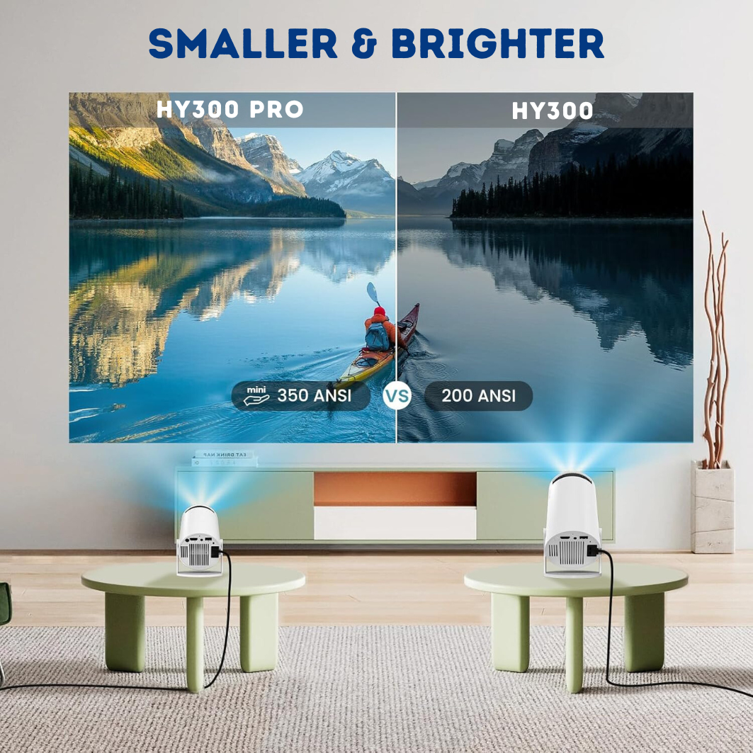 4K Mini Portable Projector - Ultra HD Projection with Compact Design - Ideal for Home Entertainment & Travel