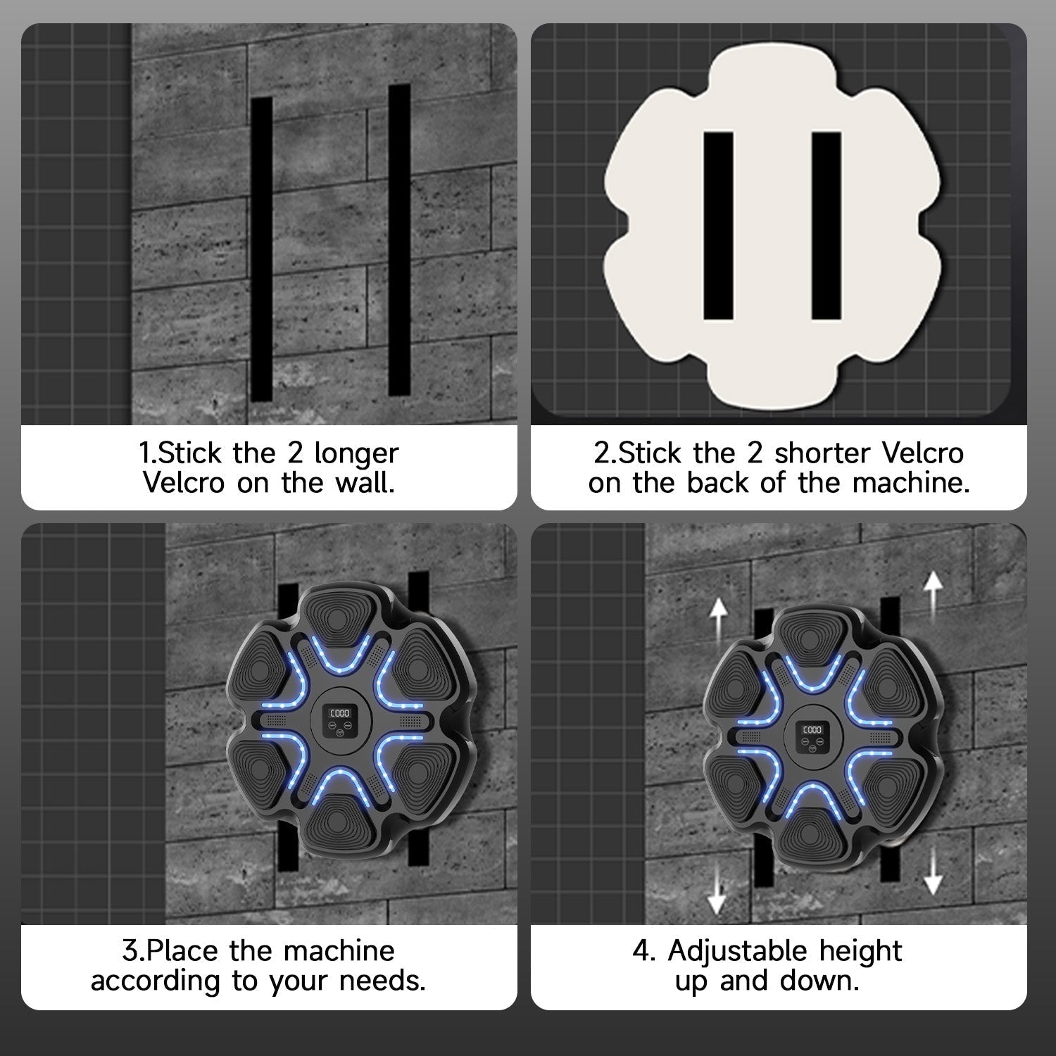 Music Boxing Machine | Stress Relief, Multiple Training Modes & Portable for Fitness Enthusiasts