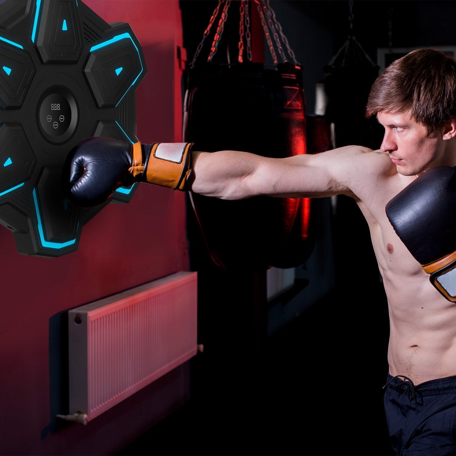 Music Boxing Machine | Stress Relief, Multiple Training Modes & Portable for Fitness Enthusiasts