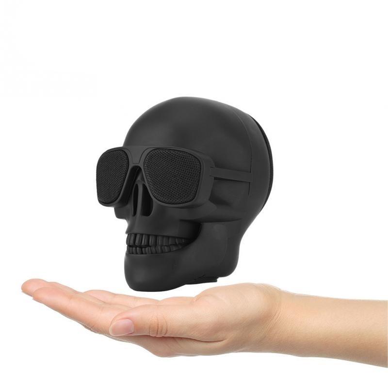 Black Skull Speaker Bluetooth Stereo Speaker