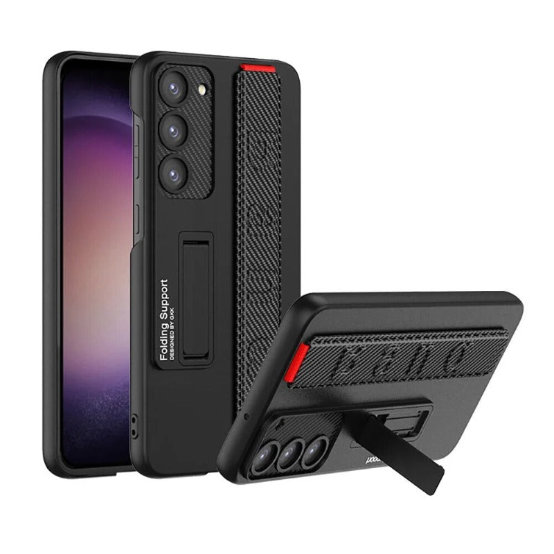 2in1 Ultradünne Panzer-Telefonhülle mit luxuriösem Halterungsarmband für Samsung S24 S23