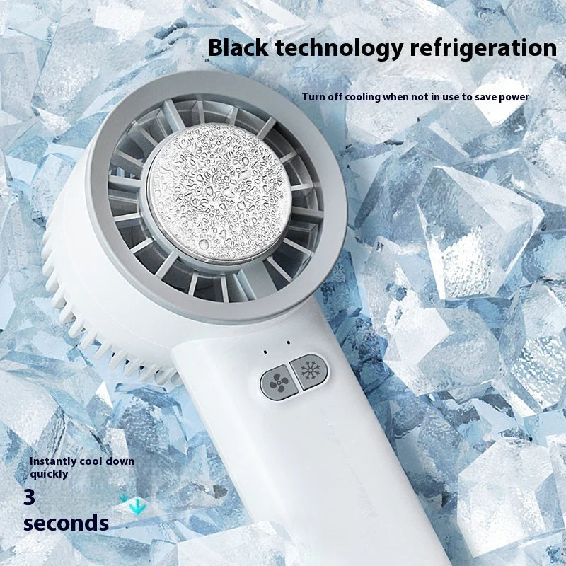 2024 Sommer Gadget Handheld Turbo Jet Ventilator Mini Tragbarer Eis kalter Ventilator Generation bürstenloser Motor Wind Hochgeschwindigkeitskanalventilatoren gewalttätiger Gebläse