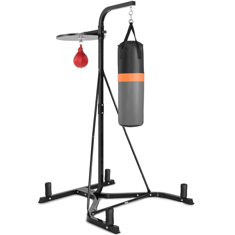 2-in-1 Boxständer mit Sandsack & Speedball – Höhenverstellbar & Stabil