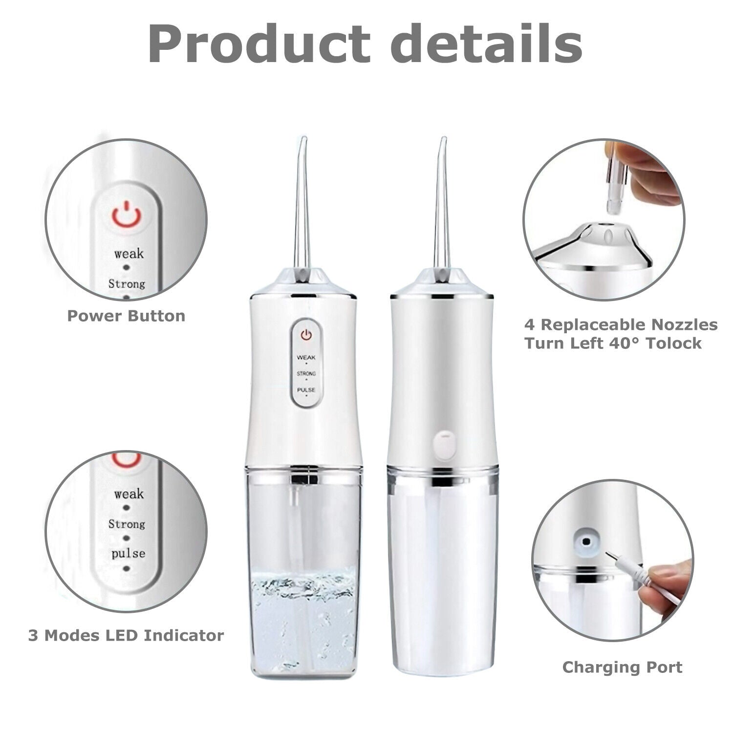 Portable Dental Water Flosser