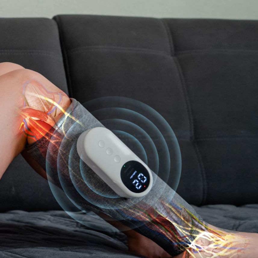 3-in-1 Beinmassagegerät mit Luftdruck & Wärme – tragbar & effektiv
