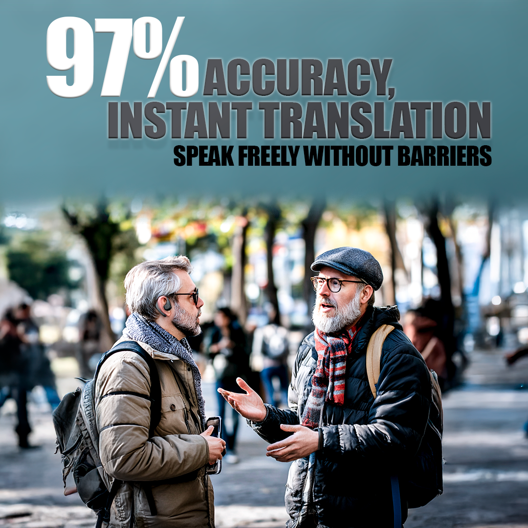 Wireless Translator Earbuds with Real-Time Language Translation for Travel and Multilingual Communication