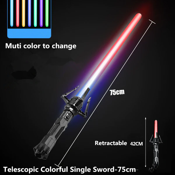 2023 Neue Cyberpunk-Laser-Schwert, Geräuscheffekte, skalierbar, sieben Farben, Cosplay-Requisiten