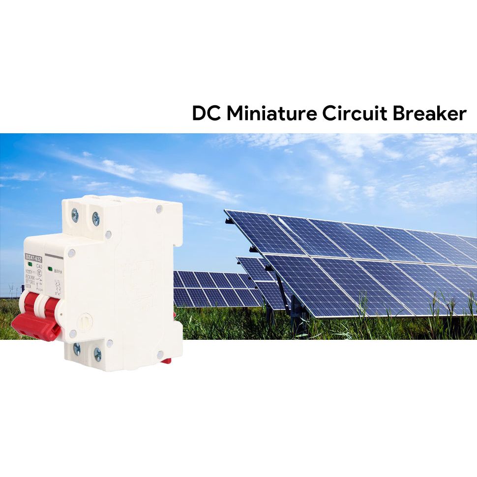 1 Stück fortschrittlicher DC-Miniatur-Leistungsschalter DZ47-63Z C50, 2-polig, speziell für Solar-PV-Systeme und andere DC-Anwendungen entwickelt – 1000 V, 50 A Kapazität, einfache Installation auf 35 mm DIN-Schiene, hohe Schaltleistung