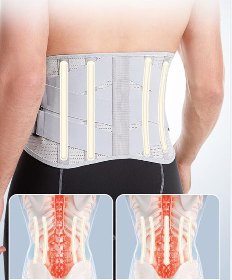 Men Lumbar Back Belt Lumbar Sports Waist Support Orthopedic Spine Corset Back