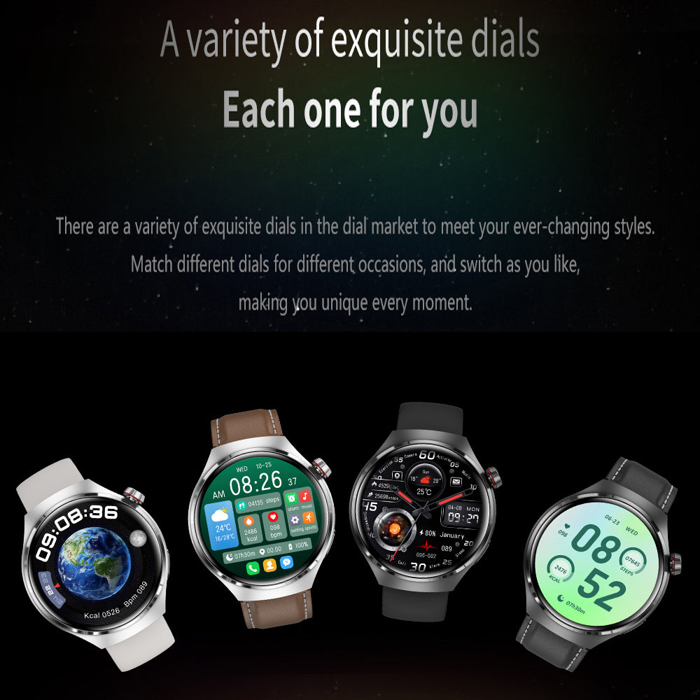Hochwertiges GT4 Pro Smartwatch Männer: IP68 NFC GPS Tracker, AMOLED 360*360 HD Bildschirm, Herzfrequenz, Bluetooth-Anruf | Limitierte Auflage