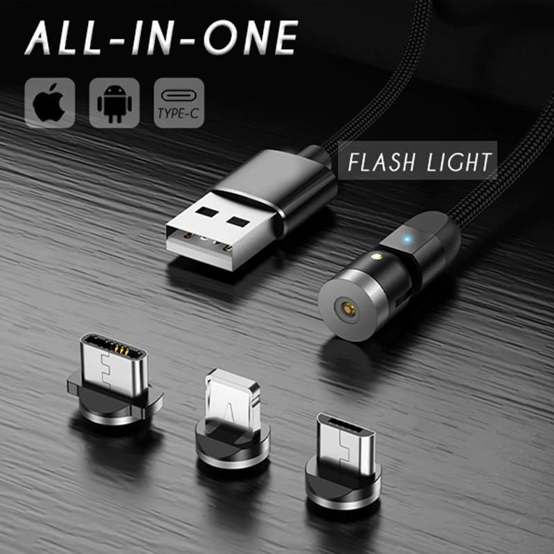 3-IN-1 DESIGN 360° Magnetisches Kabel
