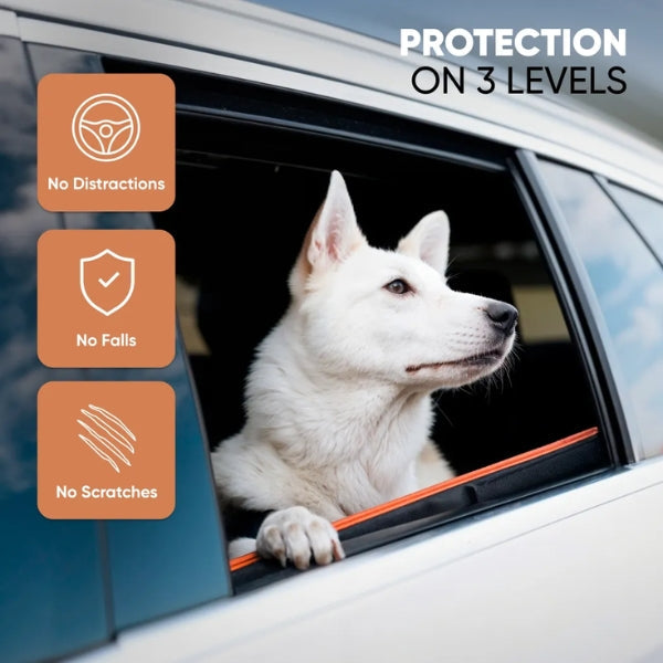 Hard Bottom Dog Car Hammock | Waterproof, Claw-Proof & Easy to Install for Safe Travel with Pets
