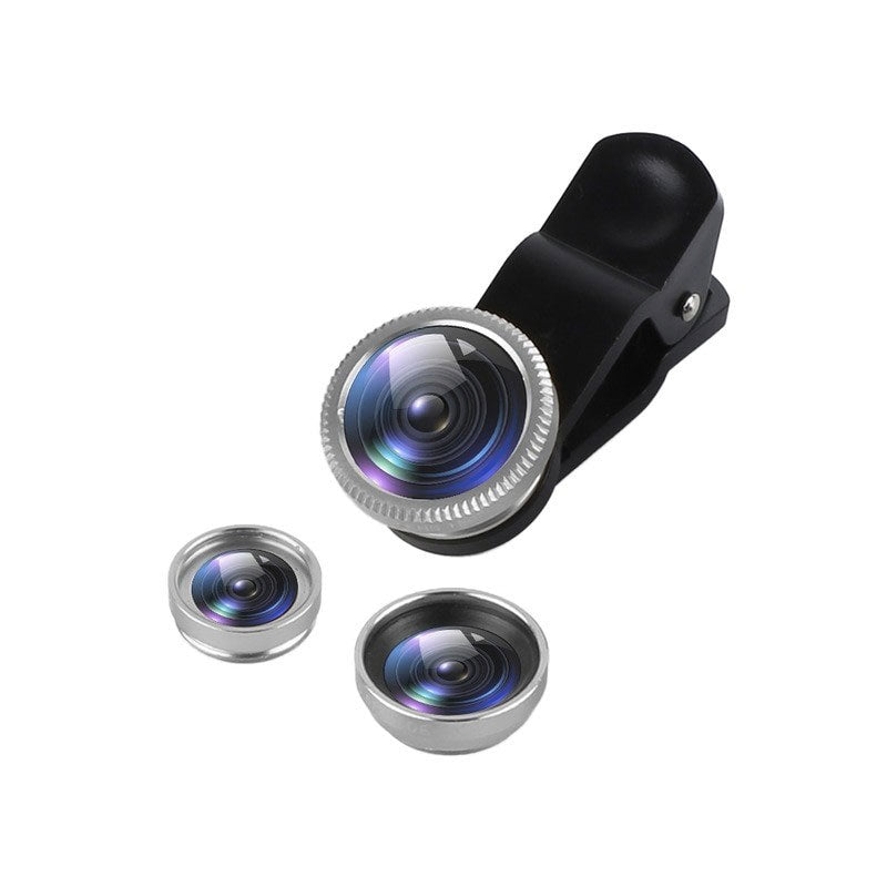 3 in 1 Clip on 180 Grad Fish Eye Linse