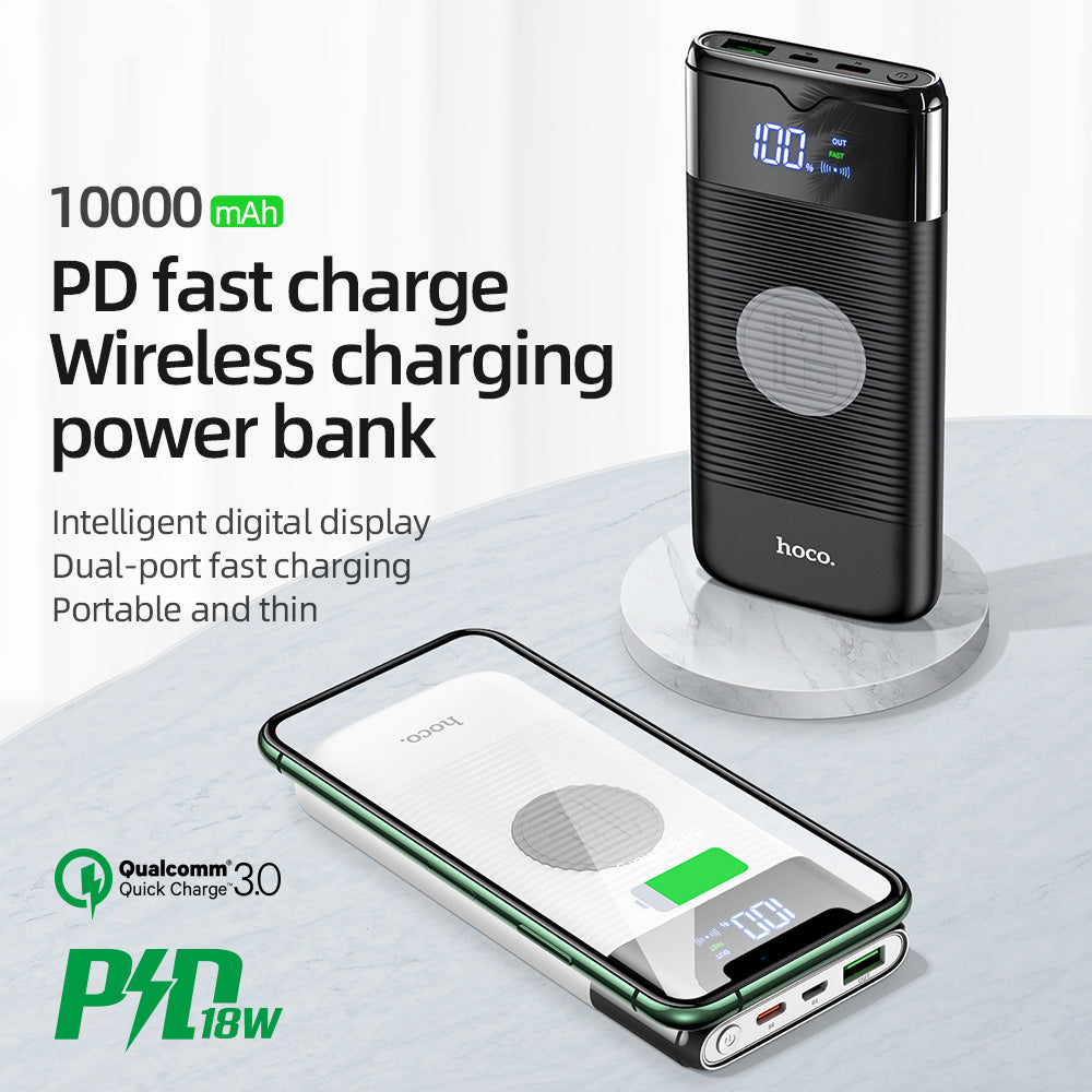 10.000mAh Wireless Power Bank mit Schnellladung