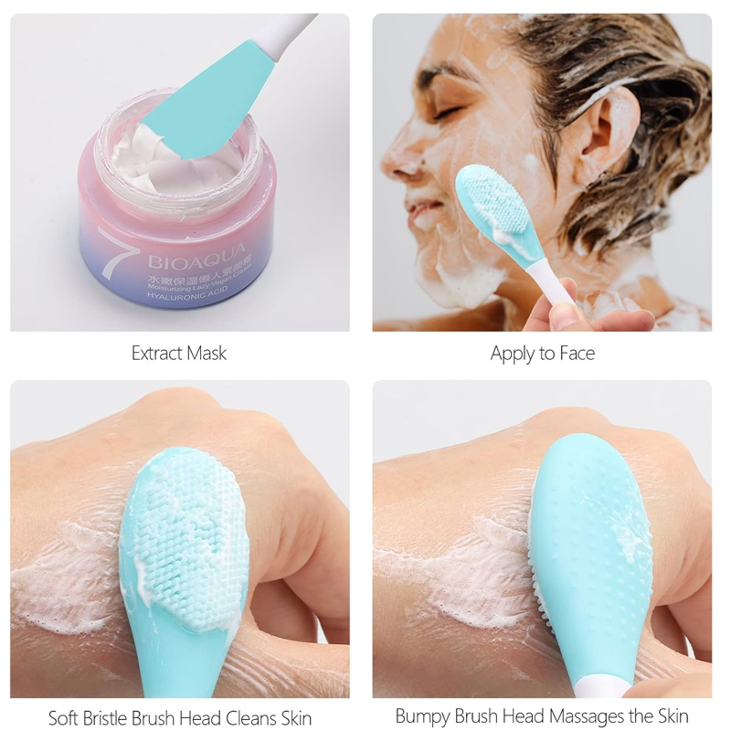 3 in 1 Silikon-Gesichtsmaske & Reinigungsbürste für sanfte Tiefenpeeling