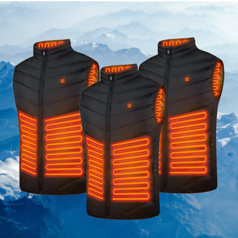 3 Heizstufen USB Leichte Elektrische Heizjacke Unisex Heizjacke