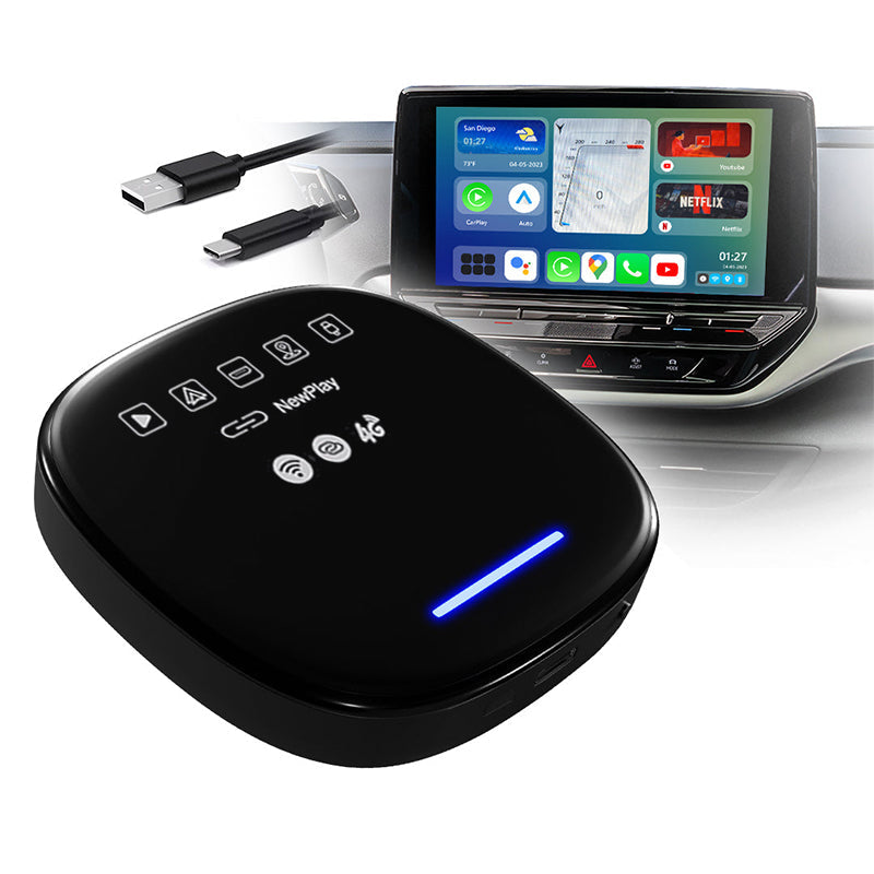 2023 Wireless Android Auto/CarPlay Adapter Streaming Multimedia Box mit HDMI & 4G SIM