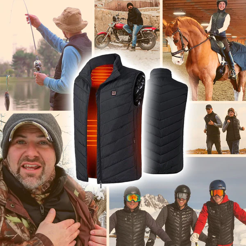 3 Heizstufen USB Leichte Elektrische Heizjacke Unisex Heizjacke