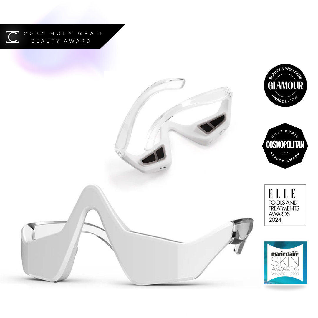 Under Eye Anti-Aging Glasses | Red Light Therapy & Microcurrent for Reducing Wrinkles, Dark Circles & Puffiness