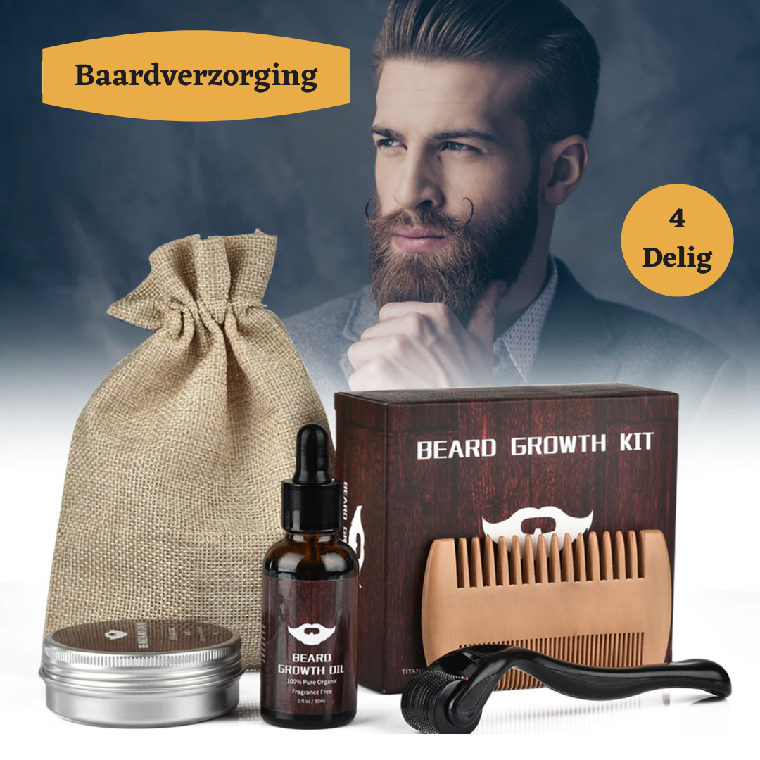 Gearwelt™ Bartwuchs-Friseurset™ | Stimuliert Ihr Bartwachstum und pflegt die Haut