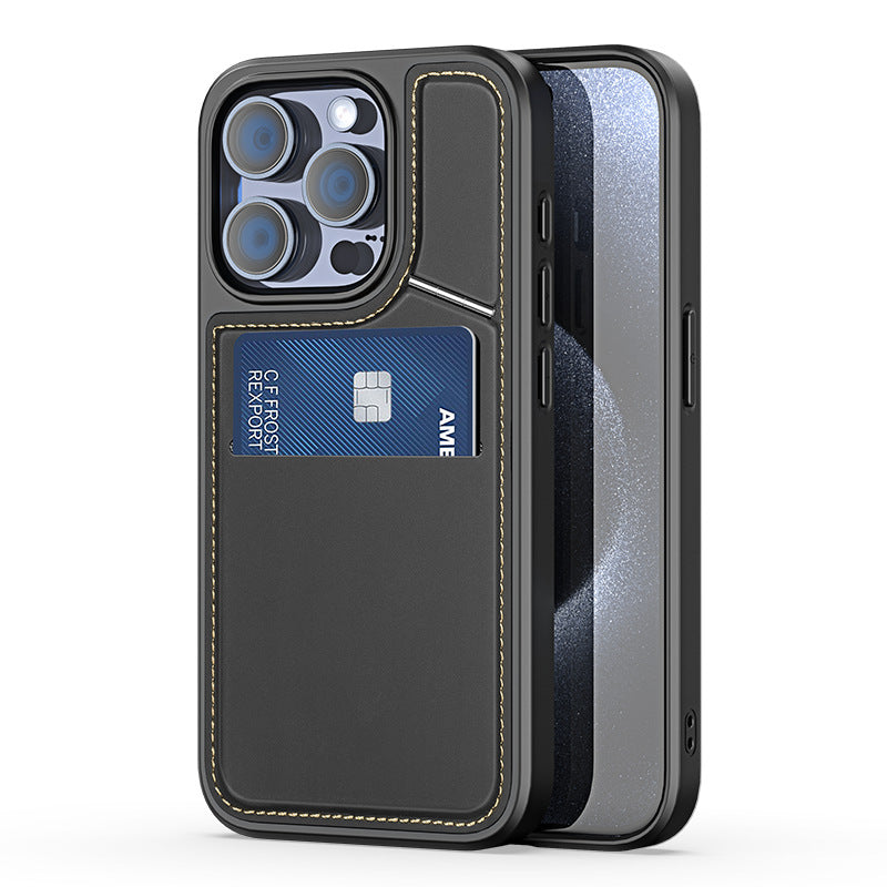 3 in 1 magnetische Telefonhülle mit Dual Card Bracket Back Shell für iPhone