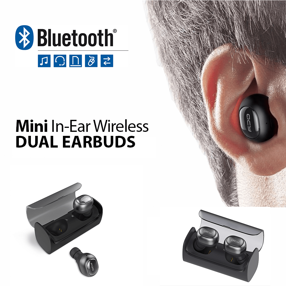 Q29 PRO Mini Wireless Bluetooth 4.2 Dual Earbuds with Charging Station