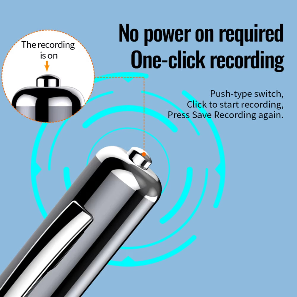 Digitaler Sprachaktivierter Aufnahme-Stift mit 360° für Besprechungen und Meetings