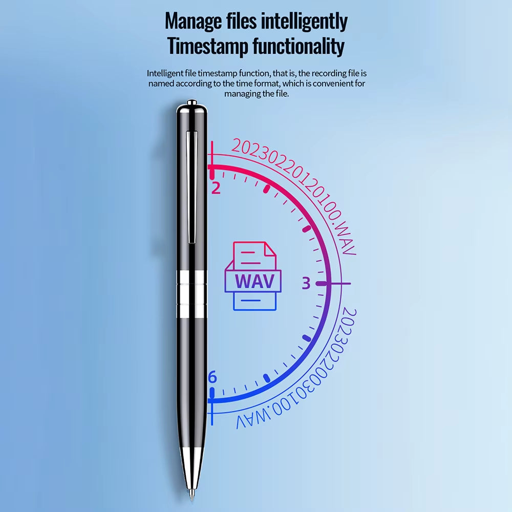 Digitaler Sprachaktivierter Aufnahme-Stift mit 360° für Besprechungen und Meetings