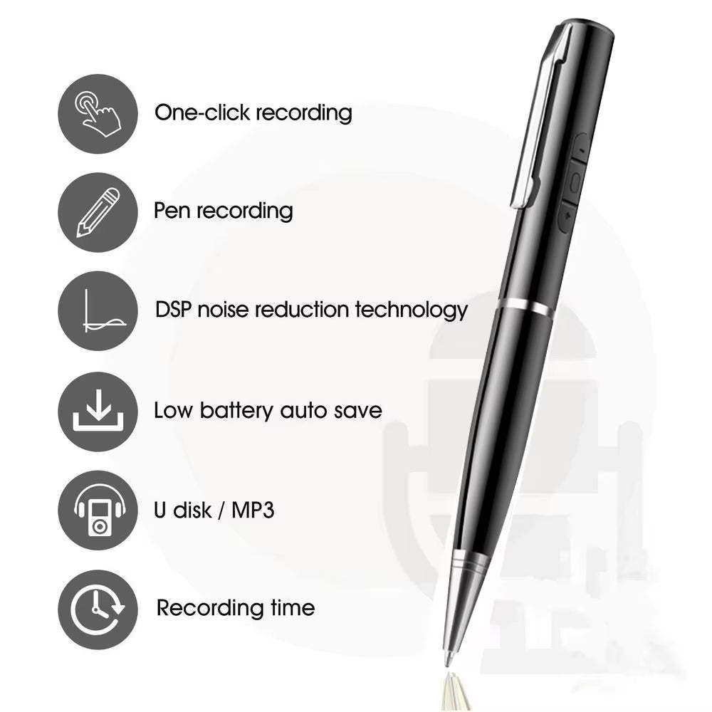 Digitaler Sprachaktivierter Aufnahme-Stift mit 360° für Besprechungen und Meetings