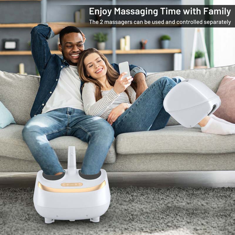 2?in?1 Shiatsu Fuß- & Wadenmassagegerät mit Wärme – Schmerzfrei & Entspannt