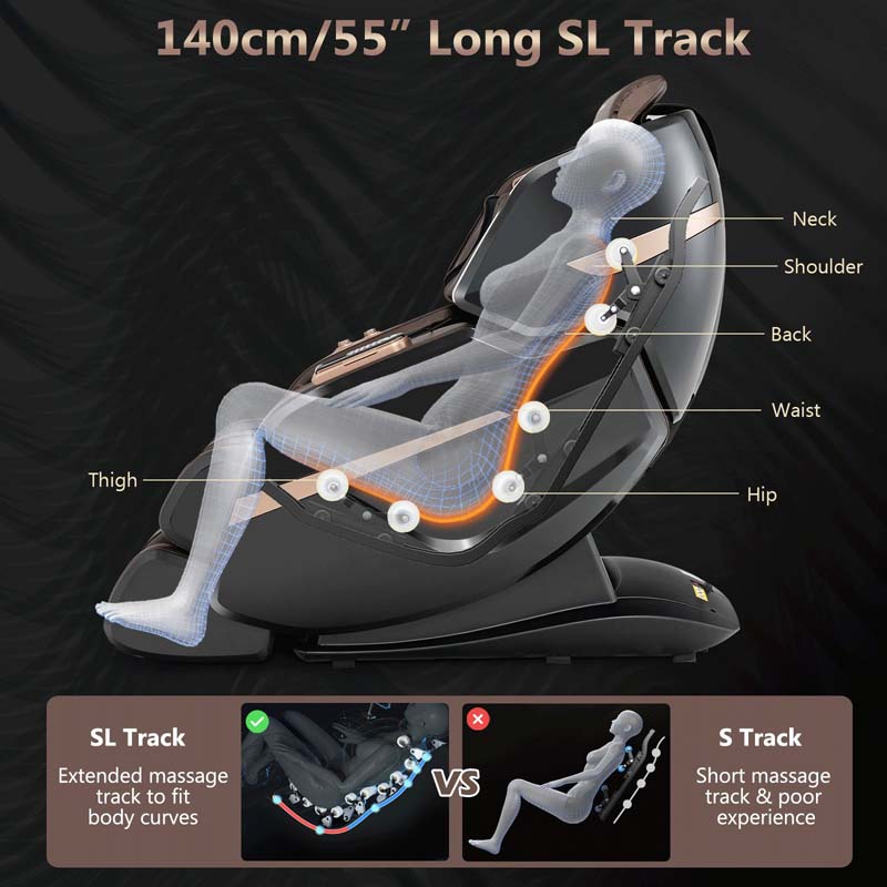 3D Massagesessel mit Doppeltem SL-Track & Zero Gravity