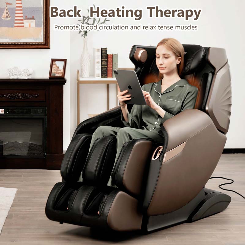 3D Shiatsu Massagesessel mit 55" SL-Track & Zero Gravity