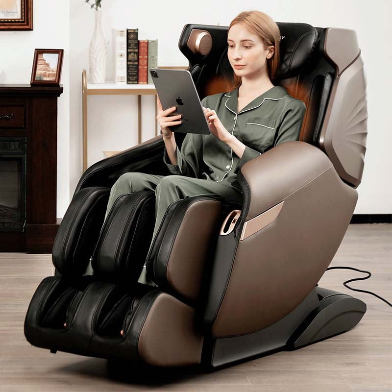3D Shiatsu Massagesessel mit 55" SL-Track & Zero Gravity