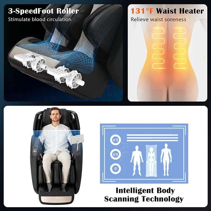 3D SL-Track Massagesessel mit Zero Gravity & 7" Touchscreen