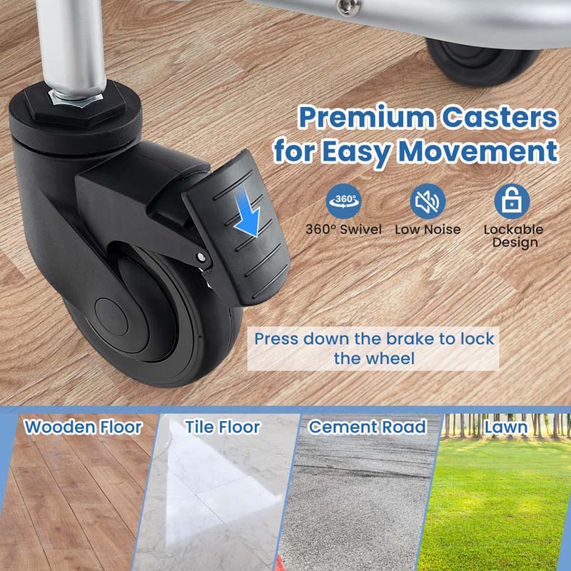 4-in-1 Bedside Commode Wheelchair – Foldable Shower & Toilet Chair