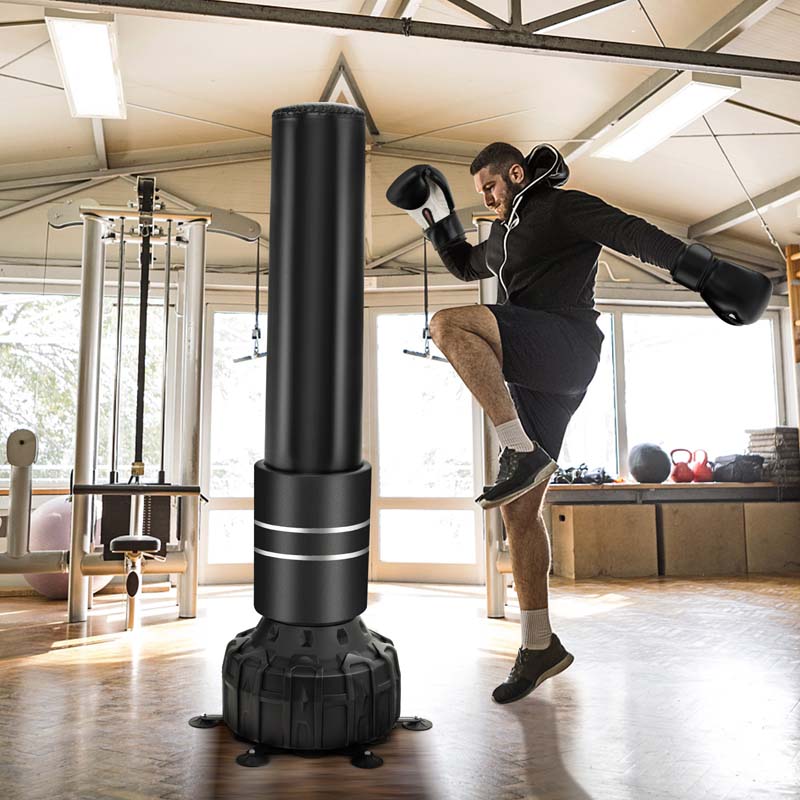 175 cm Stehender Boxsack mit Saugnapf & Stoßdämpfung – MMA & Fitness
